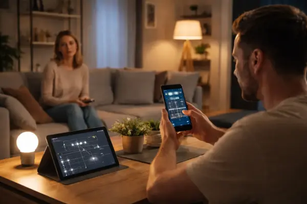 Einfache Lichtautomation im Wohnzimmer ohne komplexe Szenen