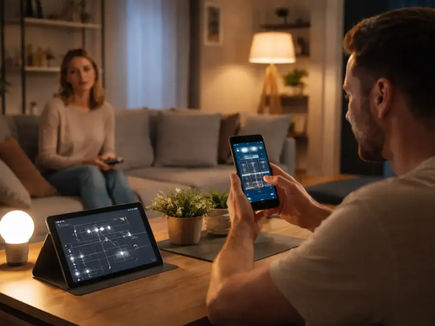 Einfache Lichtautomation im Wohnzimmer ohne komplexe Szenen