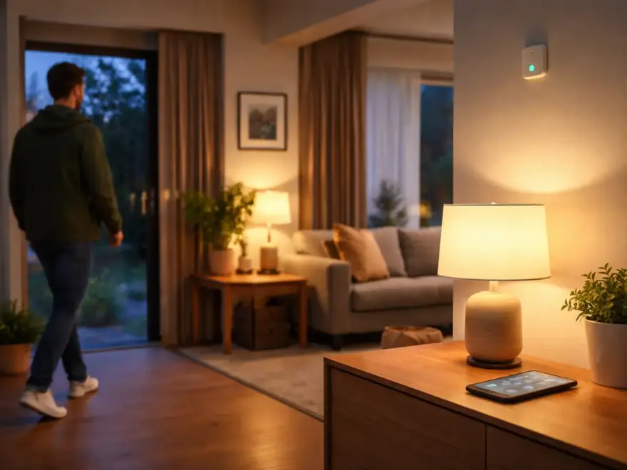 Wenn-Dann-Regel im Smart Home: Licht schaltet sich automatisch bei Bewegung ein