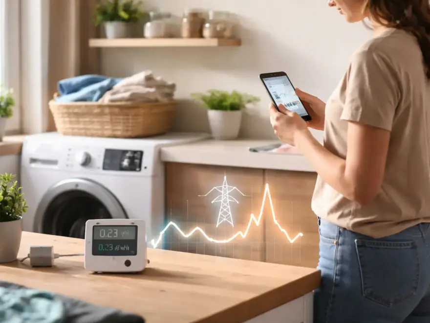 Waschmaschine wird automatisch bei günstigen Strompreisen gestartet