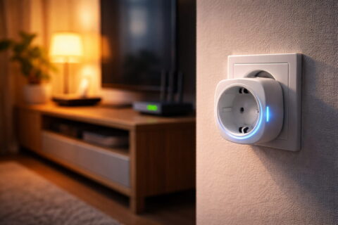 Smarte Steckdosen: Warum Eigenverbrauch und Schaltgenauigkeit über deinen Erfolg entscheiden 4 Smarte Steckdose im Standby mit aktivem Statuslicht und ohne angeschlossenes Gerät